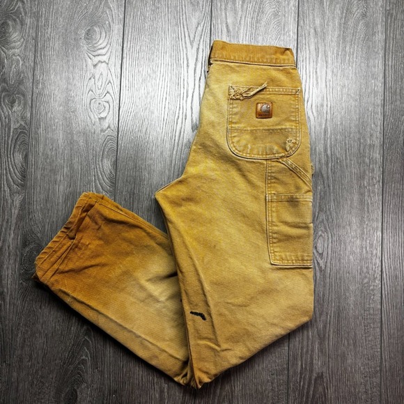Carhartt Other - Vintage Carhartt Pants Mens 30x34 Carpenter Original Faded Canvas B11 BRN Y2k